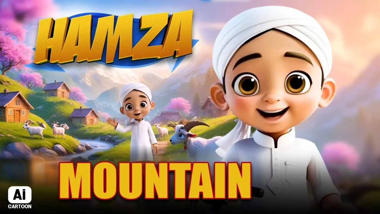 MOUNTAIN | Pahar | Hamza Cartoon Series | AI Cartoon Video | Madani Channel Program